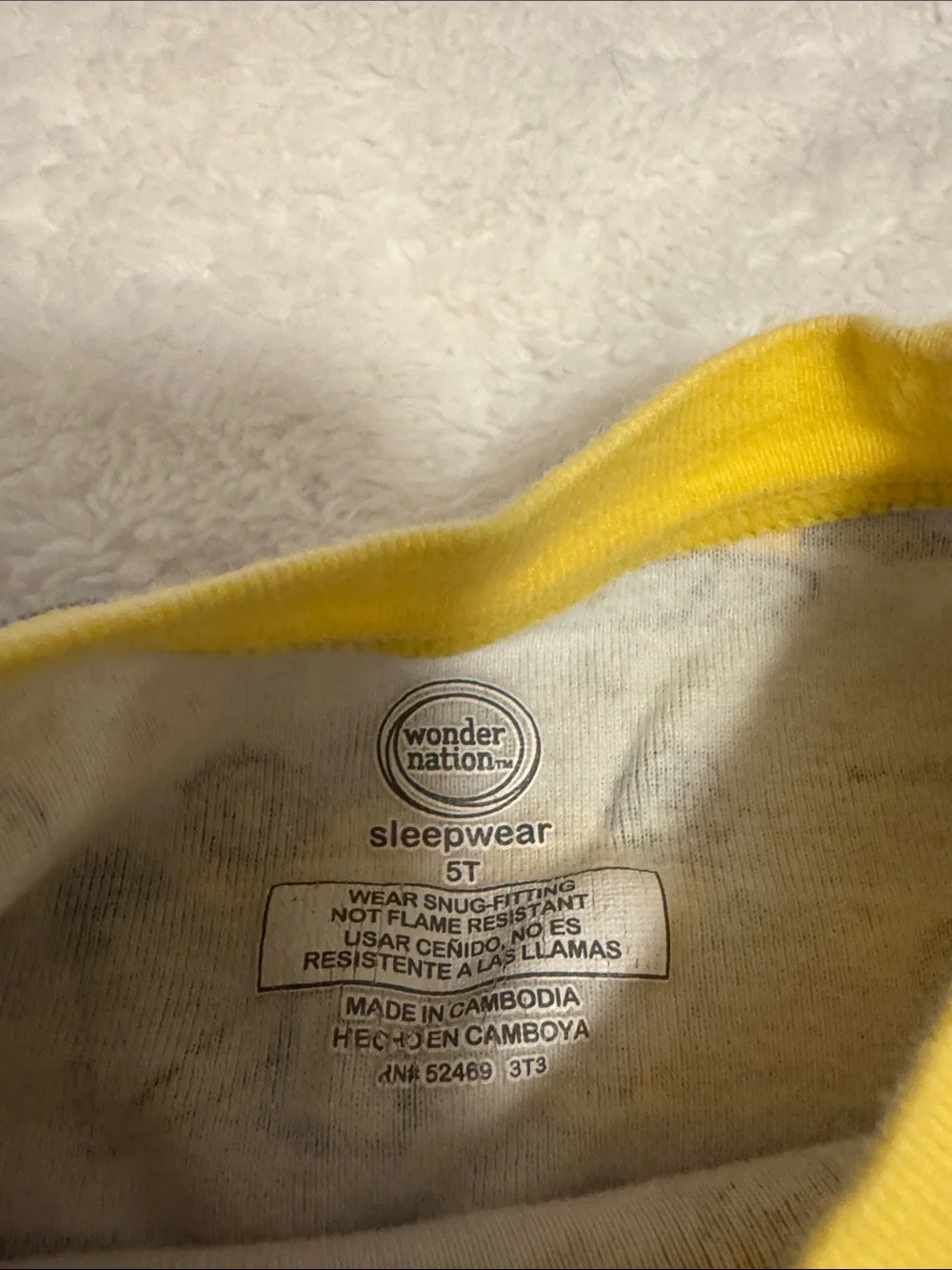 wonder nation Gray One-Piece Footie with Yellow & Blue Construction Print